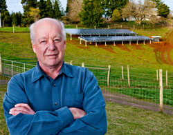 Solar panels supply power at Pacific Crest Alpacas